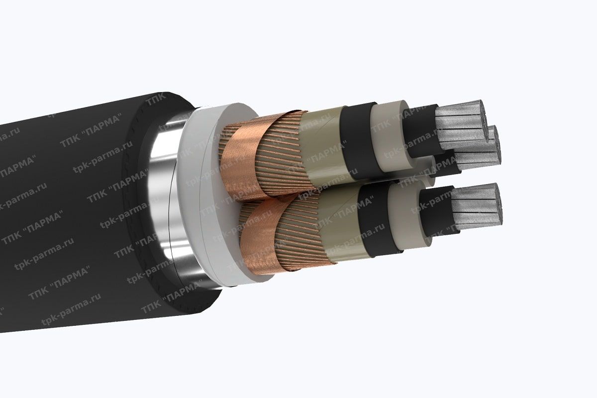 Кабель АПвБВнг(A)-LS 3х400/50 - 10кВ